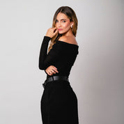 BLUSA AJUSTADA LARGA MANGA LARGA INTU