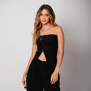 BLUSA AJUSTADA LARGA STRAPLESS GRUFO