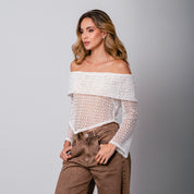 BLUSA SEMI AJUSTADA MANGA LARGA SUBLI