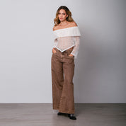 BLUSA SEMI AJUSTADA MANGA LARGA SUBLI