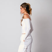 BLUSA AJUSTADA LARGA MANGA LARGA OMAI