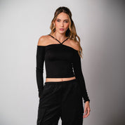 BLUSA AJUSTADA LARGA MANGA LARGA BOIR