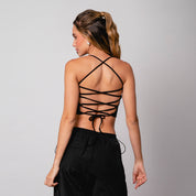 BLUSA AJUSTADA LARGA TIRAS DIMMI