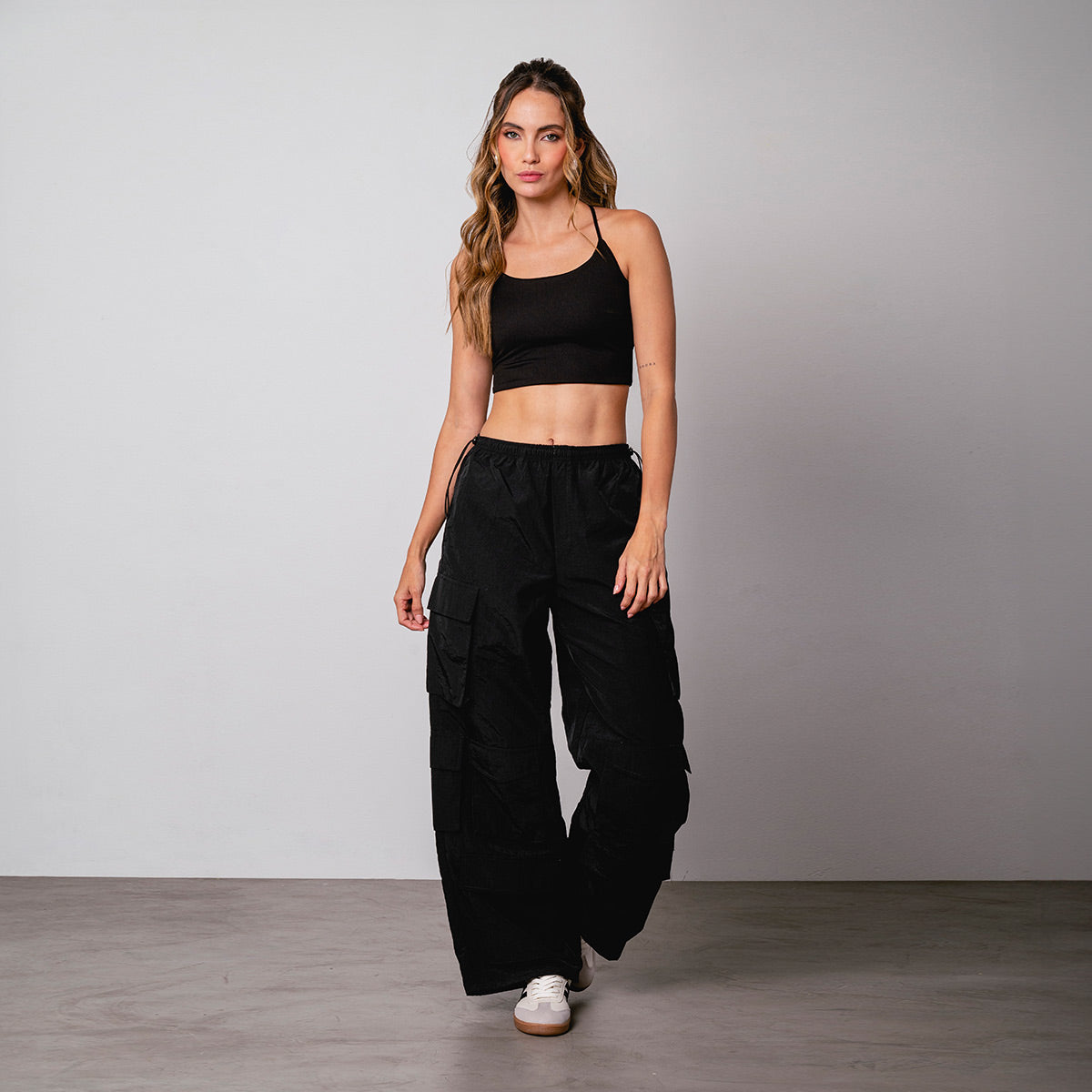 BLUSA AJUSTADA LARGA TIRAS DIMMI