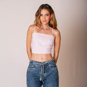 BLUSA AJUSTADA CORTA TIRAS COYU