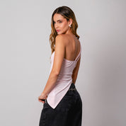 BLUSA AJUSTADA LARGA TIRAS SWO