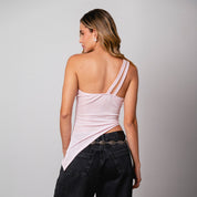 BLUSA AJUSTADA LARGA TIRAS SWO