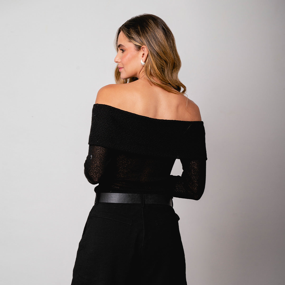 BLUSA AJUSTADA LARGA MANGA LARGA SURSI