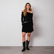 BLUSA AJUSTADA LARGA MANGA LARGA SURSI