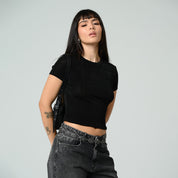BLUSA AJUSTADA CORTA MANGA CORTA STOP