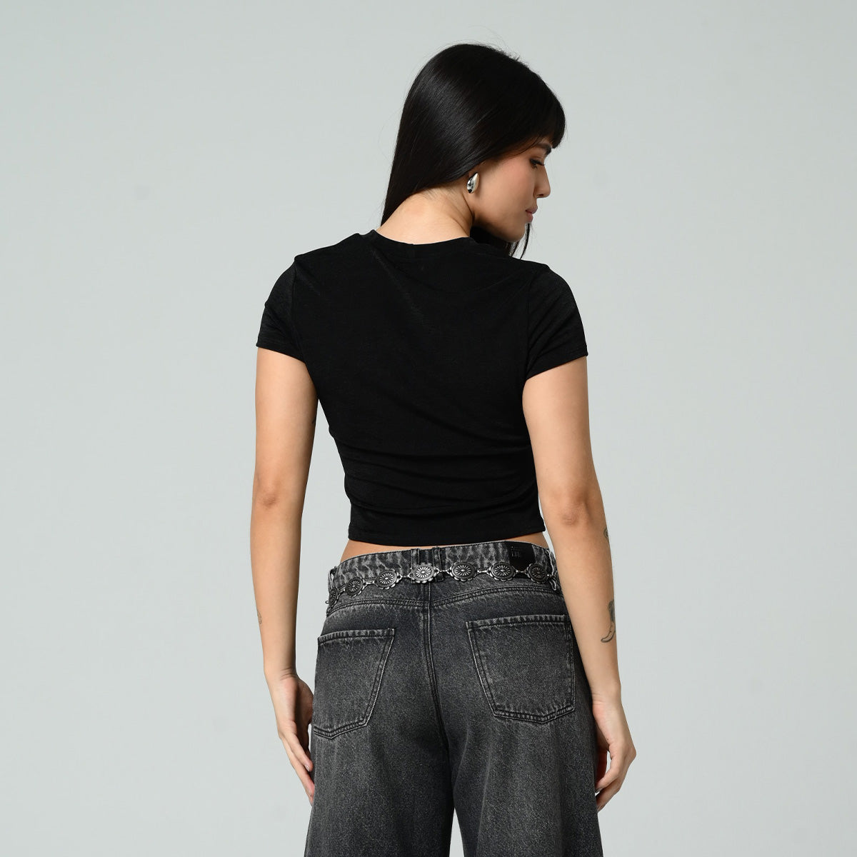 BLUSA AJUSTADA CORTA MANGA CORTA STOP