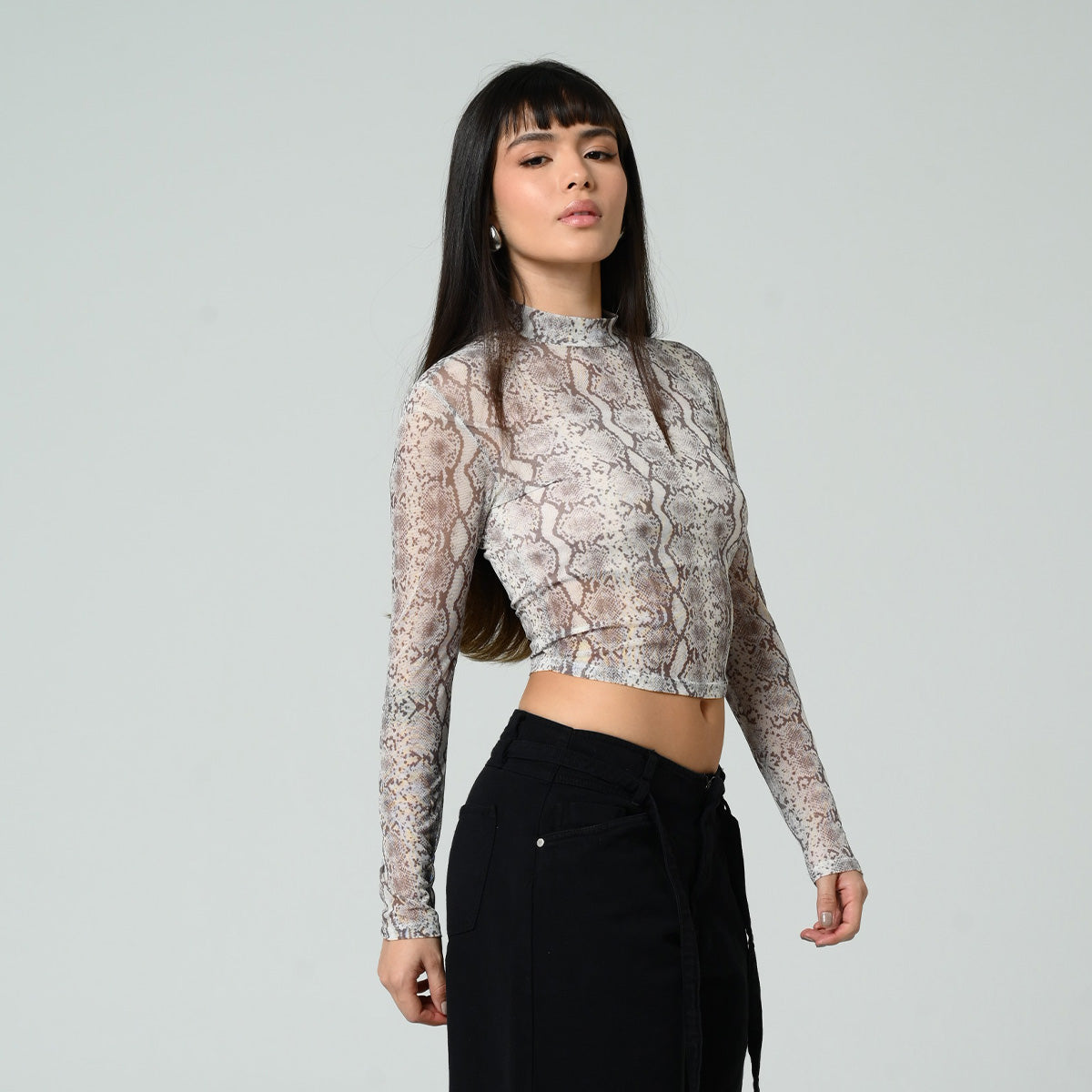 BLUSA AJUSTADA LARGA MANGA LARGA WISHES