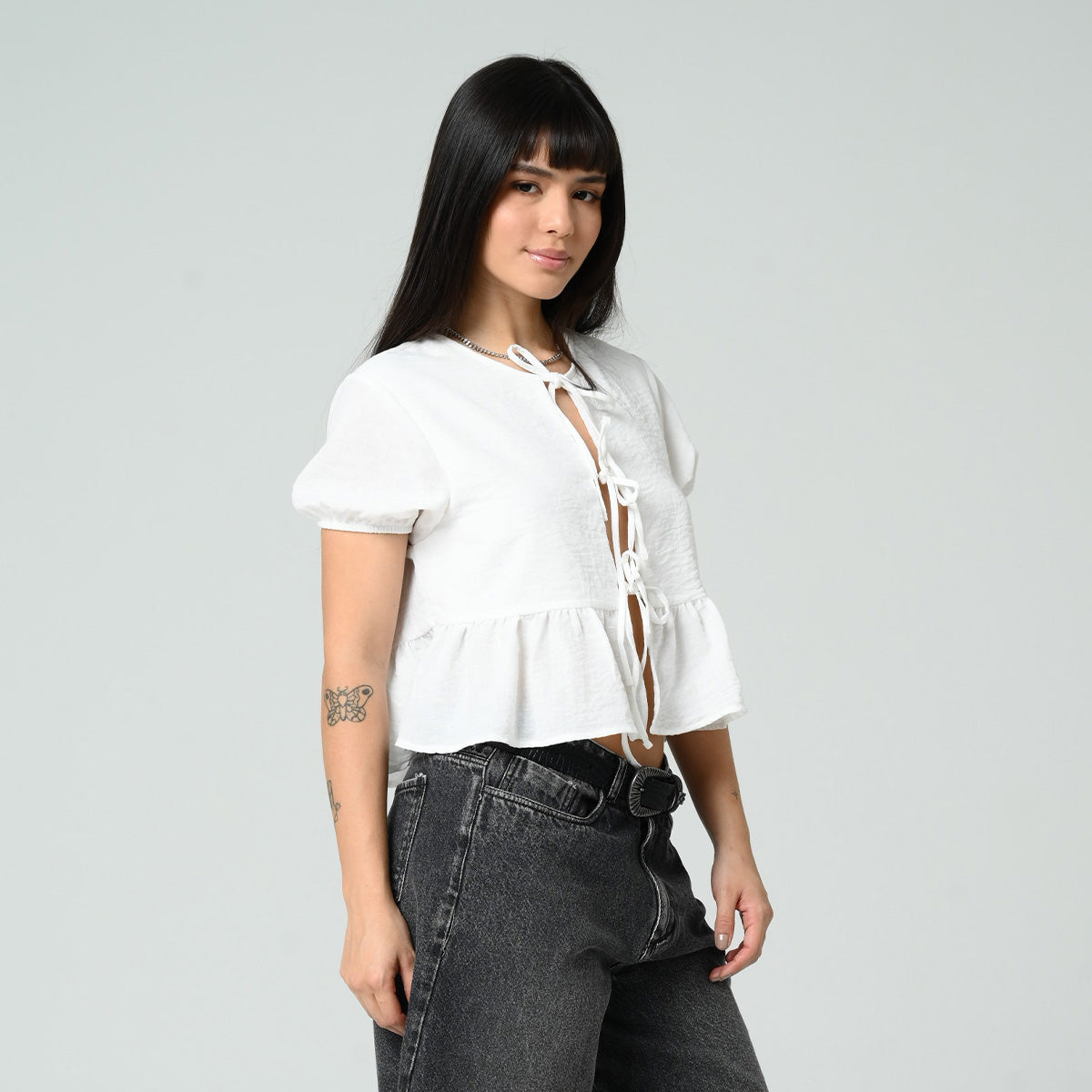 BLUSA AMPLIA LARGA MANGA CORTA ZAT