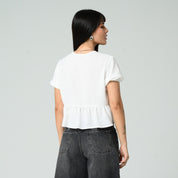 BLUSA AMPLIA LARGA MANGA CORTA ZAT