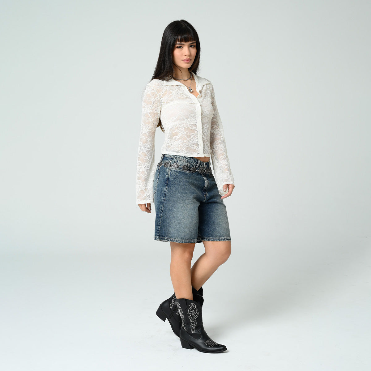 BLUSA AJUSTADA LARGA MANGA LARGA ZOLA