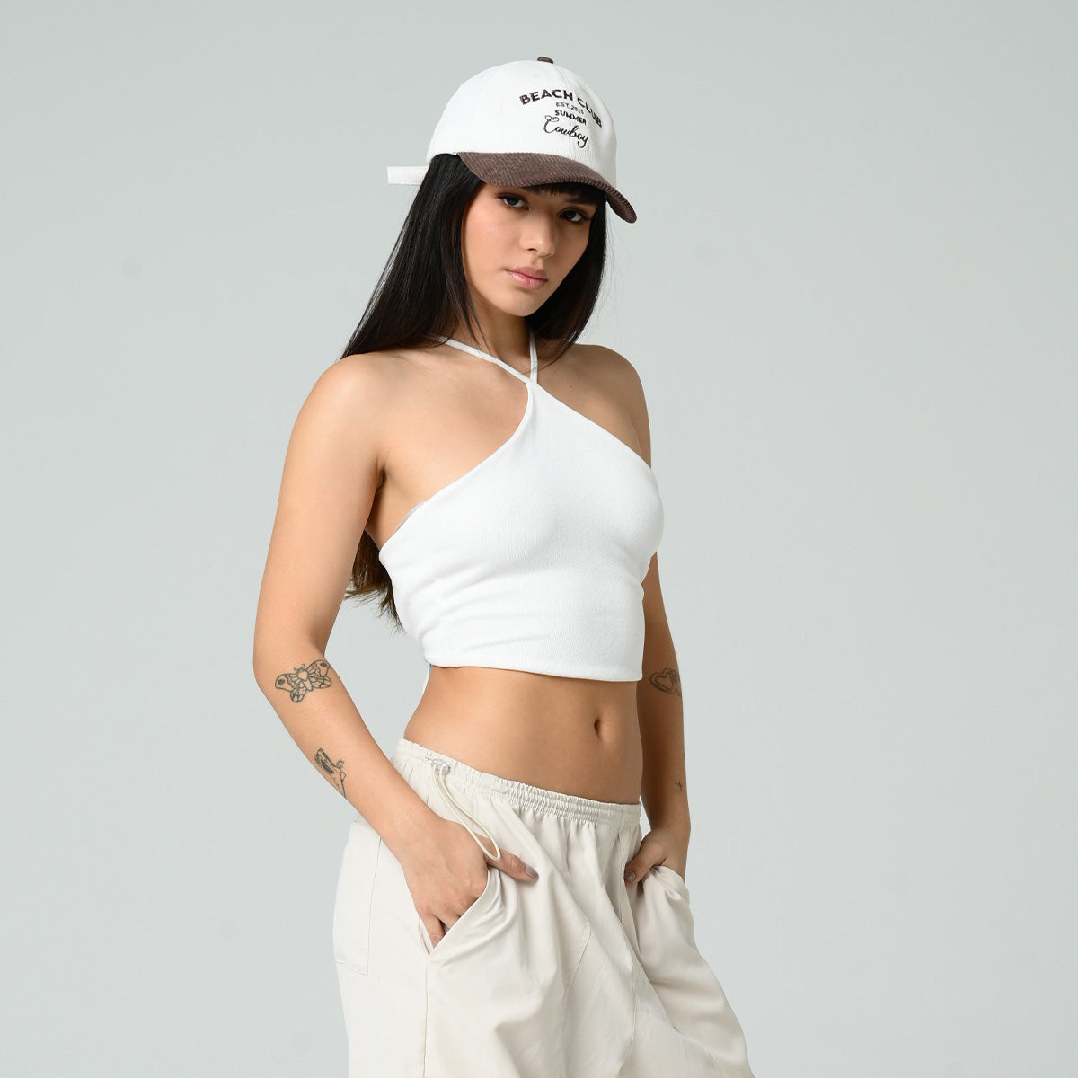 BLUSA AJUSTADA CORTA TIRAS ENRE