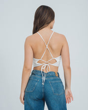 BLUSA AJUSTADA CORTA TIRAS ENRE