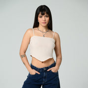 BLUSA AJUSTADA LARGA TIRAS LORE