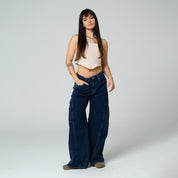 BLUSA AJUSTADA LARGA TIRAS LORE