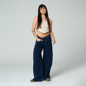 BLUSA AJUSTADA LARGA TIRAS LORE