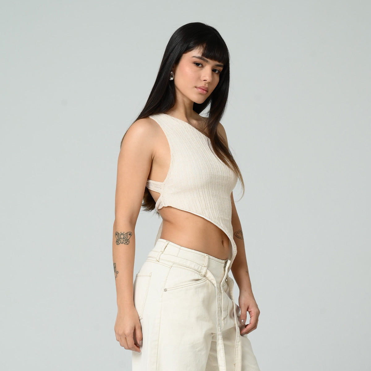 BLUSA AJUSTADA LARGA MANGA SISA LADRE