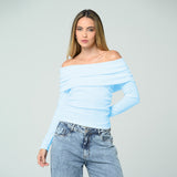 BLUSA AJUSTADA LARGA MANGA LARGA IBIKI