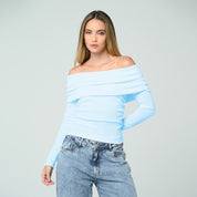 BLUSA AJUSTADA LARGA MANGA LARGA IBIKI