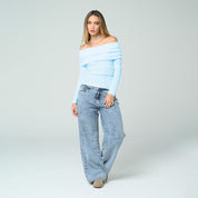 BLUSA AJUSTADA LARGA MANGA LARGA IBIKI