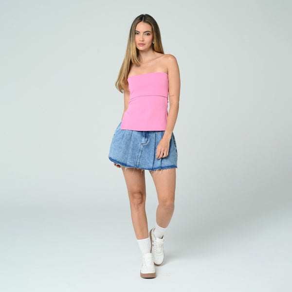 BLUSA AJUSTADA LARGA STRAPLESS SAROL