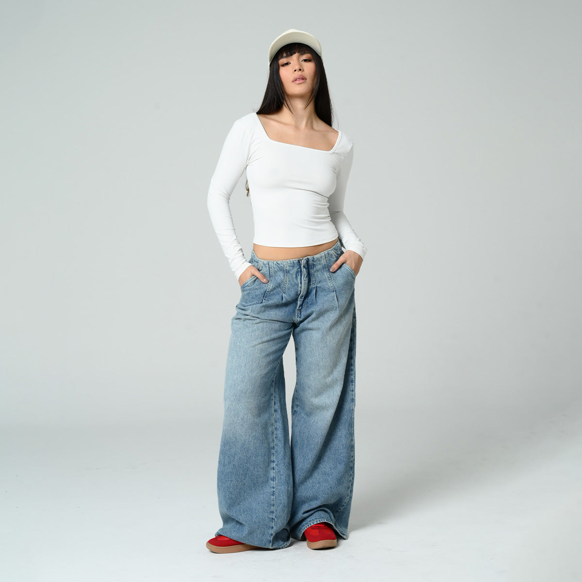 BLUSA AJUSTADA LARGA MANGA LARGA RORYS