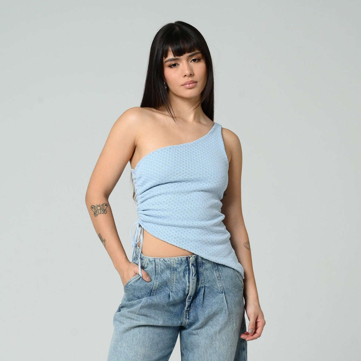 BLUSA AJUSTADA LARGA MANGA SISA GLOWY