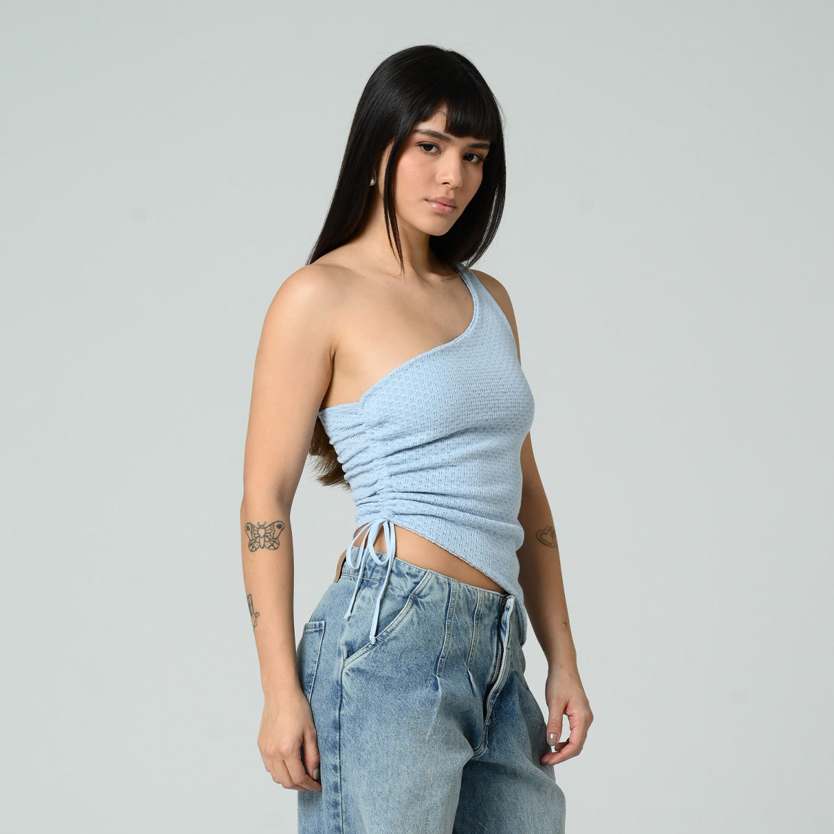 BLUSA AJUSTADA LARGA MANGA SISA GLOWY