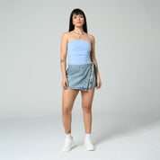 BLUSA AJUSTADA LARGA STRAPLESS PEILI