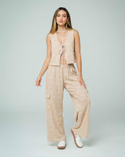 BLUSA SEMI AJUSTADA MANGA SISA GOBY