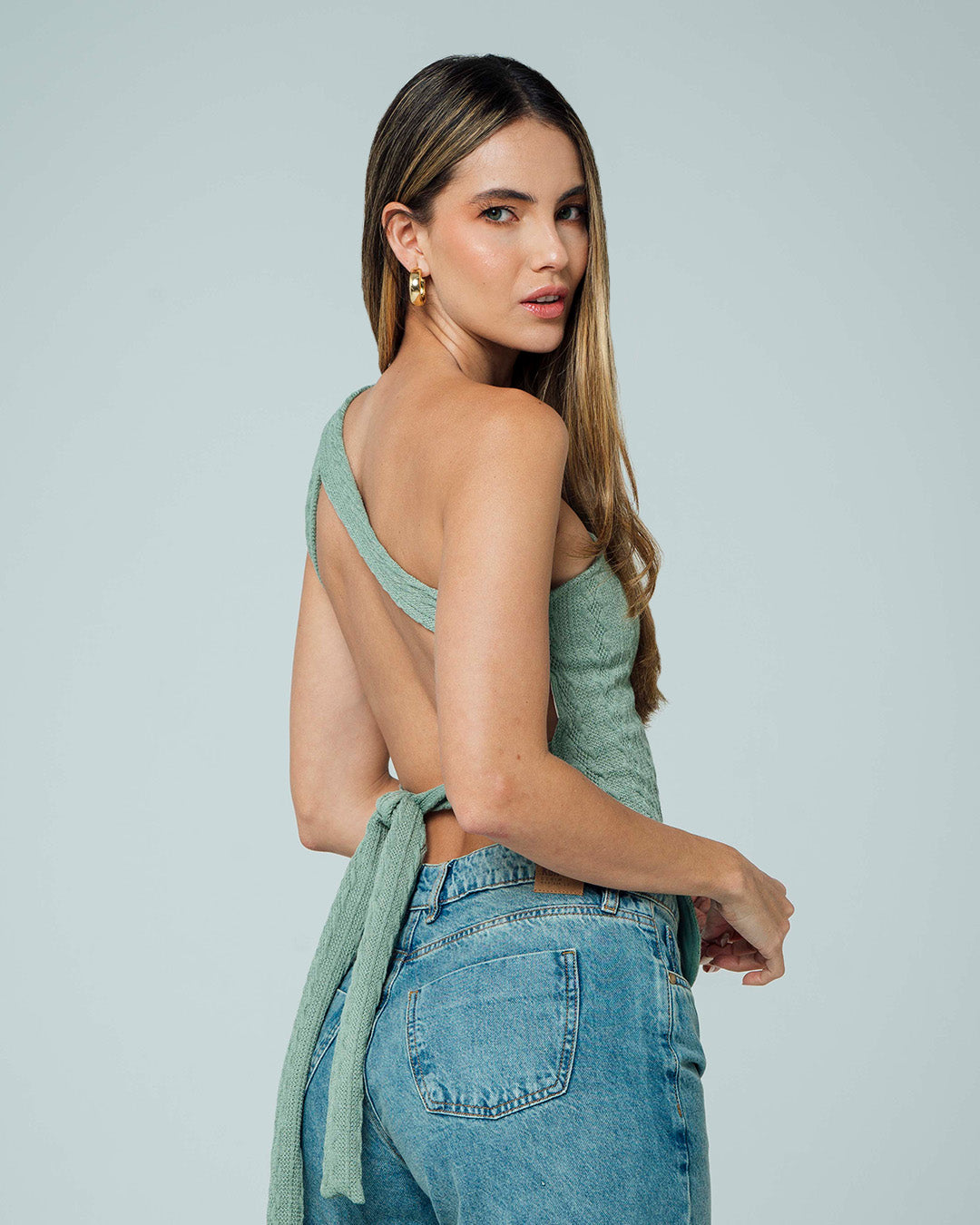 BLUSA AJUSTADA LARGA MANGA SISA SALVY