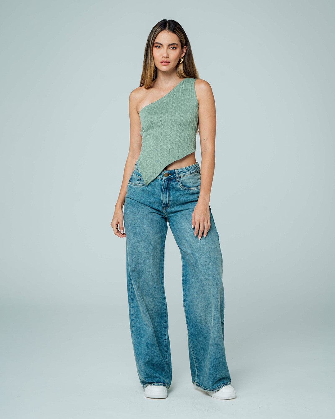 BLUSA AJUSTADA LARGA MANGA SISA SALVY