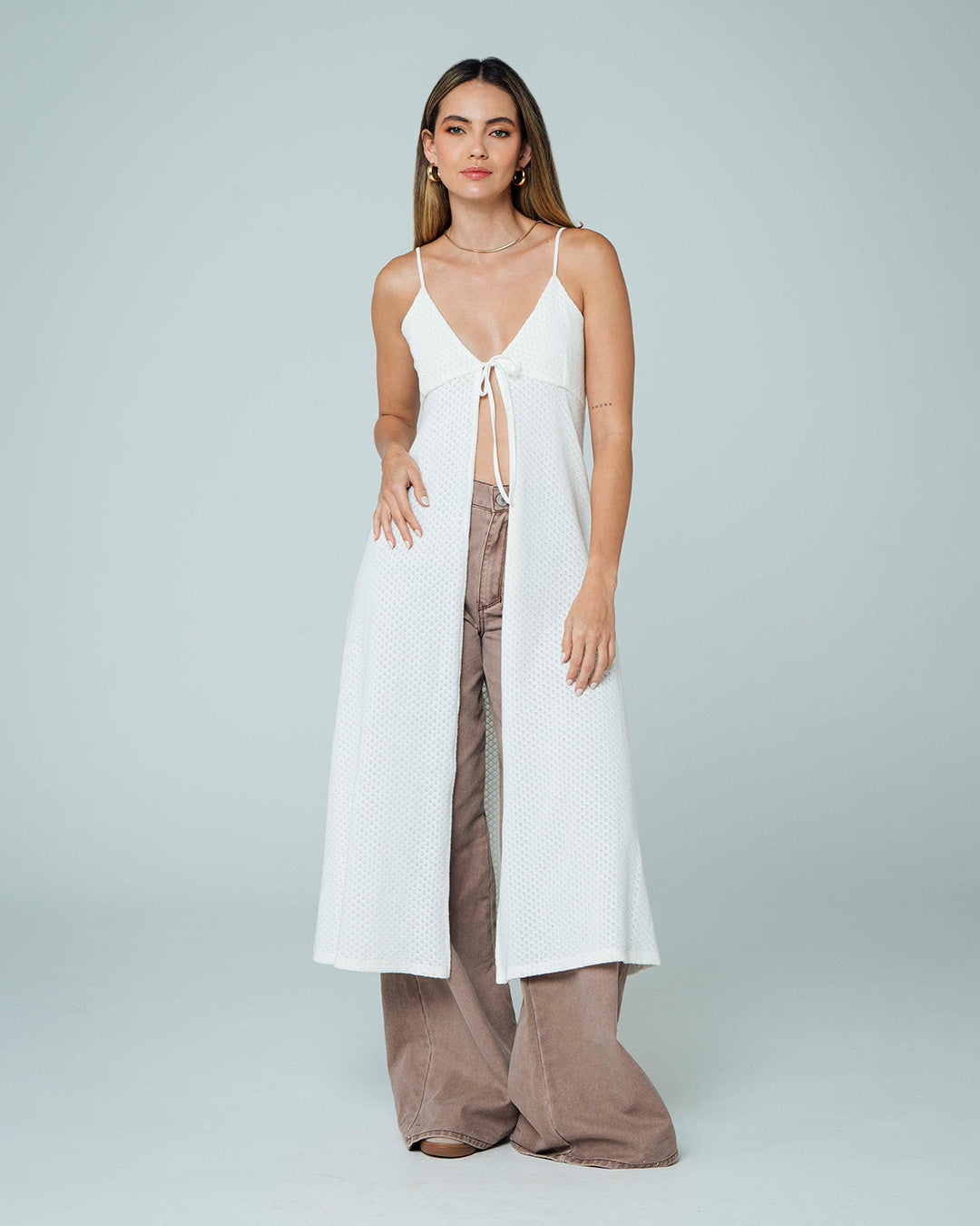 BLUSA LARGO MIDI BLANCO