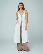 BLUSA LARGO MIDI BLANCO