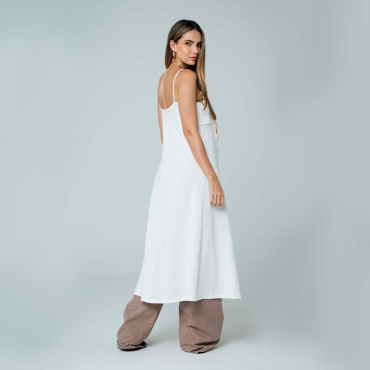 BLUSA LARGO MIDI BLANCO
