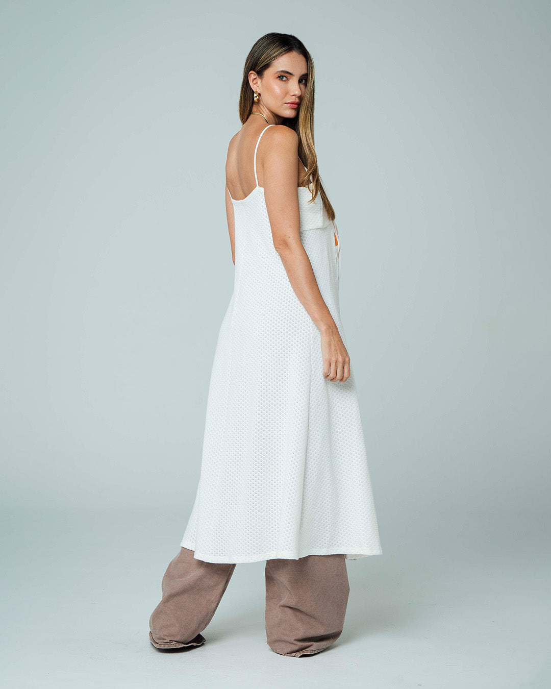 BLUSA LARGO MIDI BLANCO