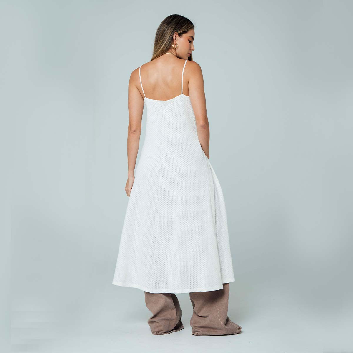 BLUSA LARGO MIDI BLANCO