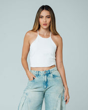 BLUSA AJUSTADA CORTA TIRAS OLWEYS