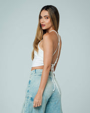 BLUSA AJUSTADA CORTA TIRAS OLWEYS