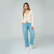 BLUSA SEMI AMPLIA MANGA LARGA BANE