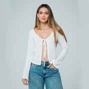BLUSA SEMI AMPLIA MANGA LARGA BURNE