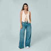 BLUSA SEMI AMPLIA MANGA SISA ARWIN