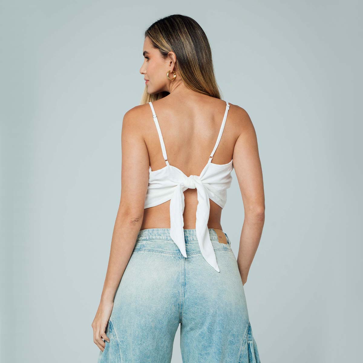 BLUSA AJUSTADA CORTA TIRAS CAIRO