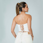 BLUSA AJUSTADA LARGO MEDIO STRAPLESS NAR