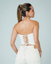 BLUSA AJUSTADA LARGO MEDIO STRAPLESS NAR