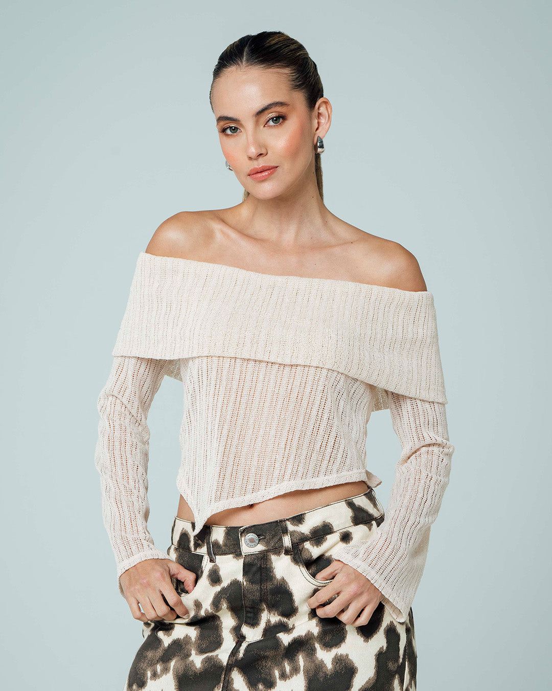 BLUSA SEMI AJUSTADA MANGA LARGA KAHLO